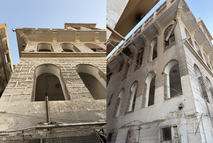 التكوين المعماري للمبنى الأول