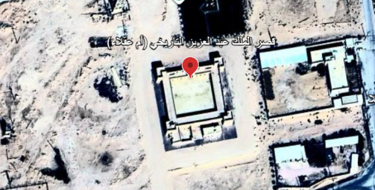 موقع القصر على الخريطة