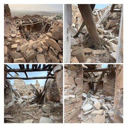 الانهيارات داخل الموقع، من عوامل التلف الطبيعية
