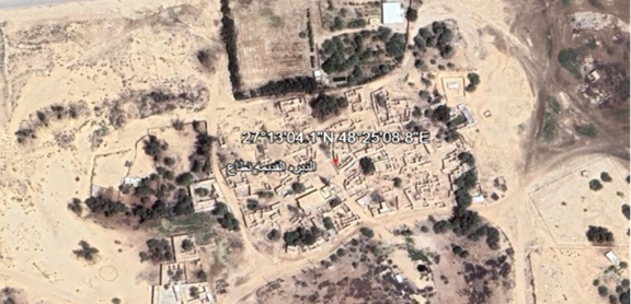 صورة جوية لموقع قرية إنطاع
