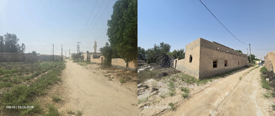 الطريق المعبد لقرية الصحاف