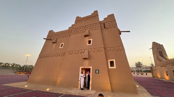 إحدى المباني الأربعة الرئيسية في مقصورة الراجحي