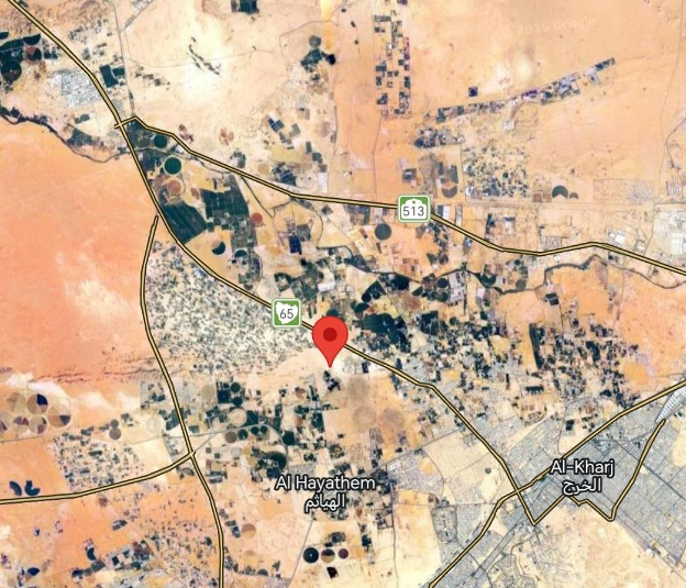 مسار الوصول إلى موقع ساقي فرزان