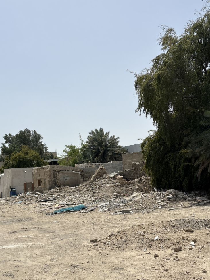 التهدم في بعض أجزاء أبنيته التراثية