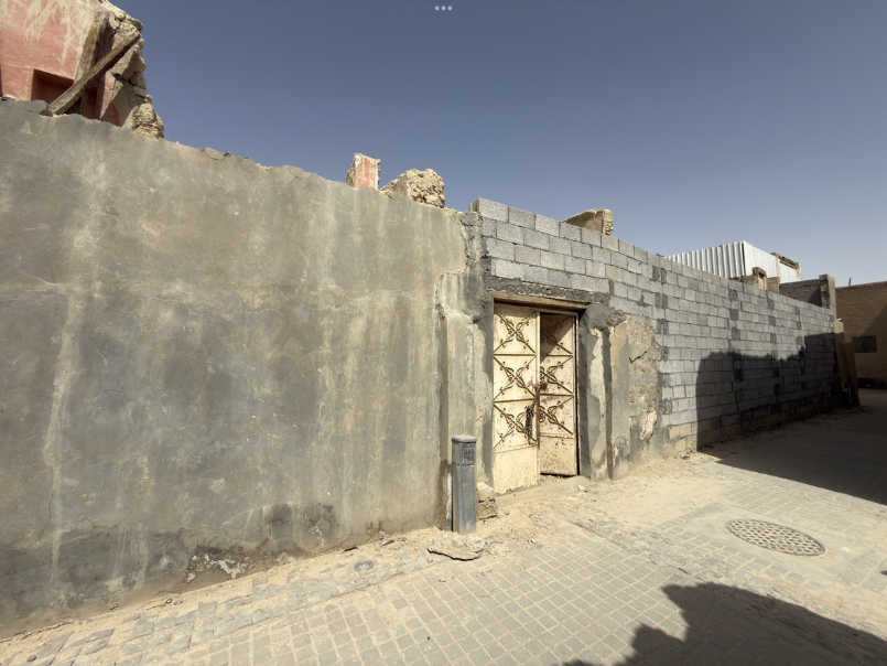 آثار أعمال الترميم في الموقع