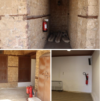 مطافئ الحريق داحل الموقع