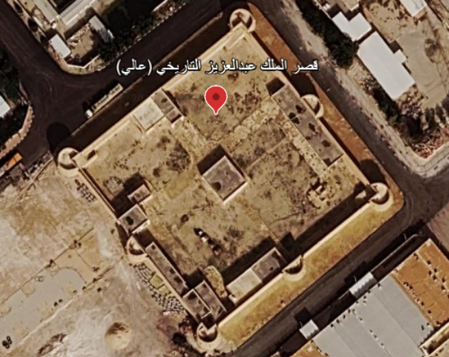 موقع القصر على الخريطة