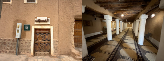 تفاصيل بناء المسجد في الموقع