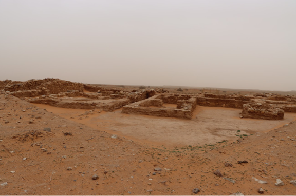 منظر عام لموقع منزل الشيحيات الأثري