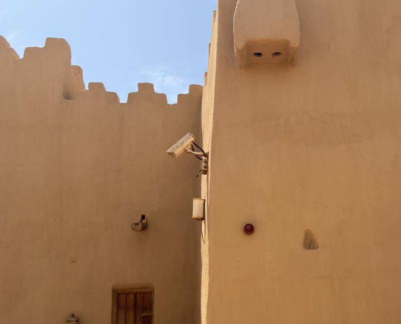 كاميرات المراقبة الموجودة بالقصر
