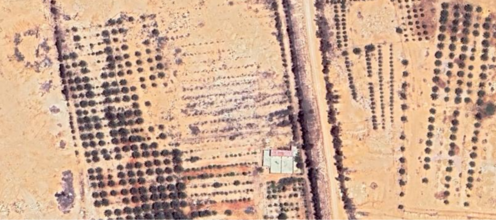 صورة جوية لموقع بئر سيسرا في سكاكا