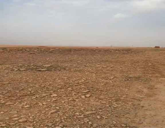 الطريق غير المعبد المؤدي إلى برج الربيعية الشمالي
