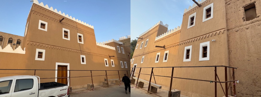 السياج العازل المحيط بالموقع