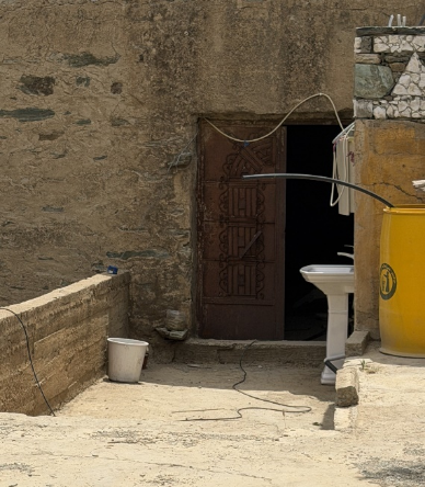 المرفق الصحي الموجود بالقلعة