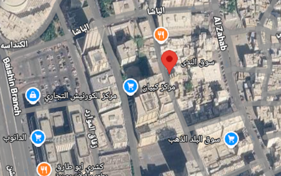 الموقع الجغرافي لسوق الندى