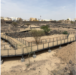 المسارات المخصصة للحركة داخل الموقع
