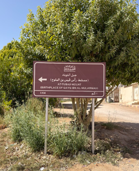 اللوحات الإرشادية في الطرق العامة لجبل توباد