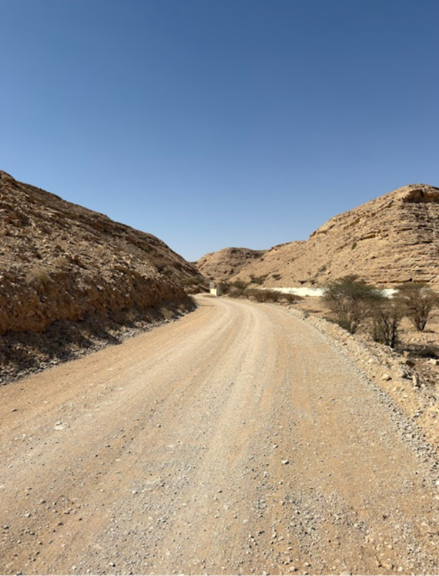 الطرق غير المعبدة ضمن بيئة طبيعية مفتوحة