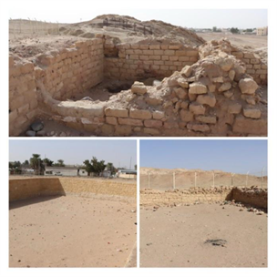 أجزاء من البرك القريبة من البئر