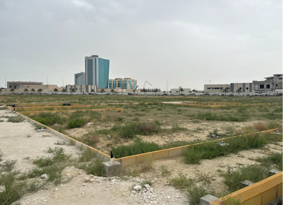 الامتداد العمراني المحيط بالموقع