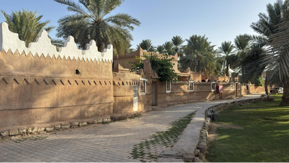 الزخارف النجدية على النزل الريفية