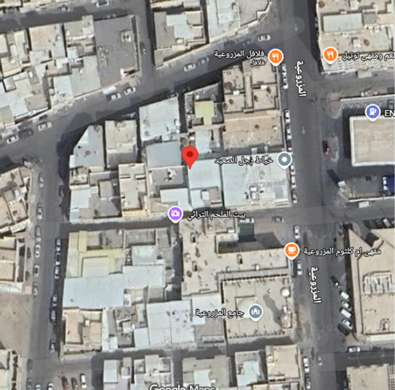 شبكة الطرق المعبدة المحيطة بالموقع
