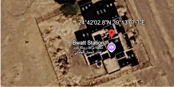 موقع المحطة على الخريطة