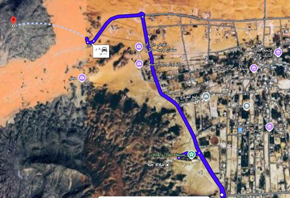 قرب جبل عنيزة من أماكن الجذب السياحي