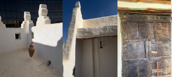 الزخارف والعناصر المعمارية الخارجية لقصر أبو ملحة