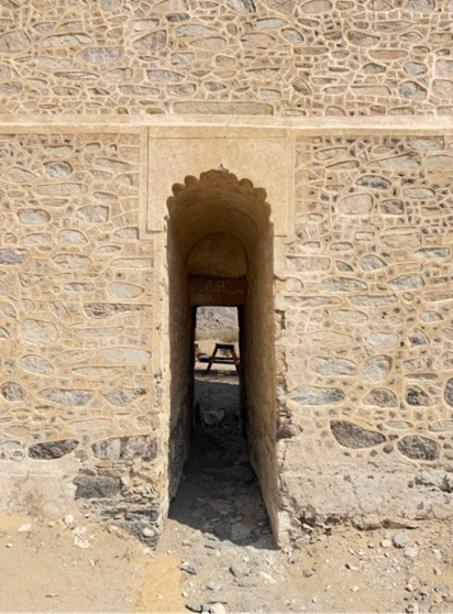 الأحجار المستخدمة في بناء القنطرة