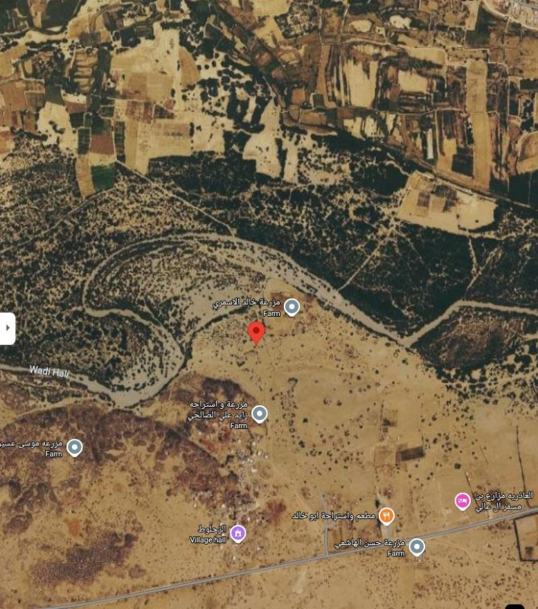 المشهد الجوي للموقع