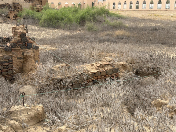  أحد الحواجز المحيطة بعناصر الموقع