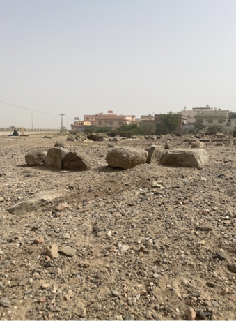 بقايا الأطلال في الموقع