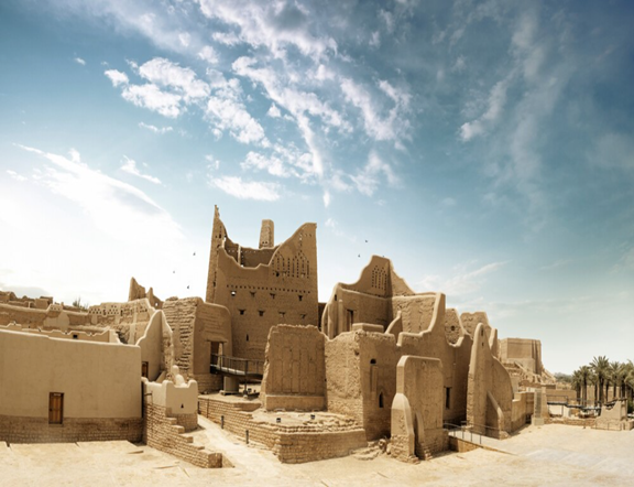 صورة لحي الطريف التاريخي تظهر الطابع العمراني