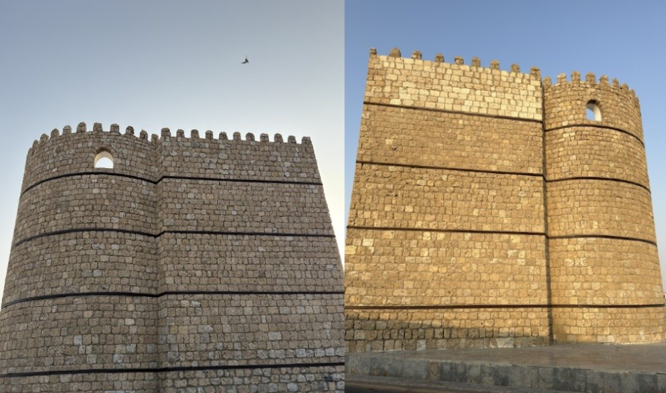 المزاغل والفتحات الموجودة في القلاع