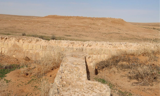 آثار بركة الماء في الموقع