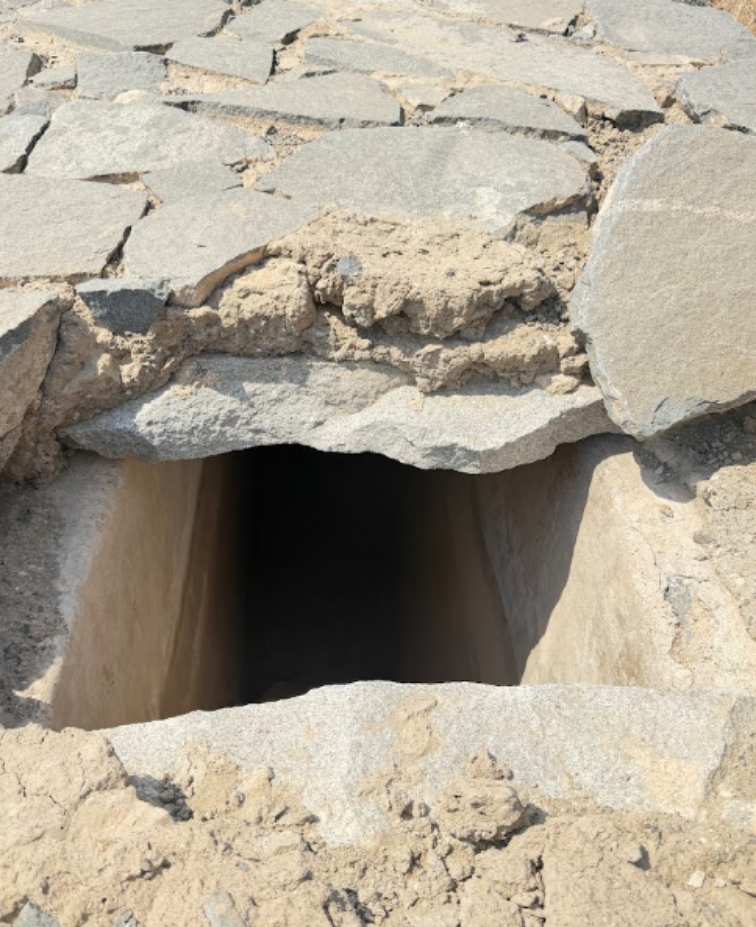 تهدم الأجزاء الخارجية للقناة