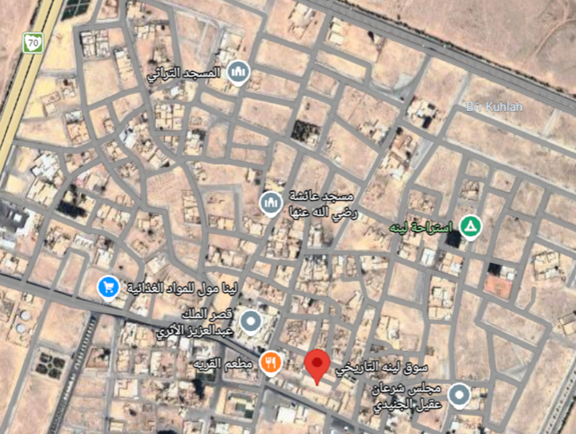 قرب سوق لينة التراثي من مواقع الجذب السياحي