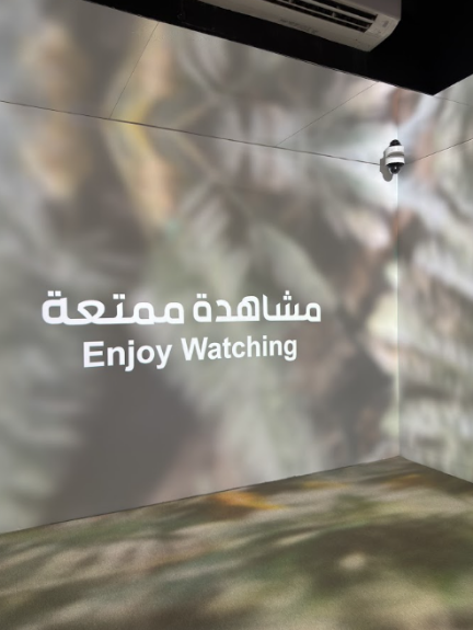 غرفة العرض السينمائي داخل مركز الزوار