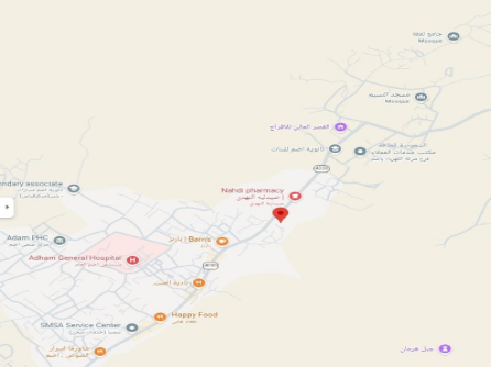 الموقع الجغرافي لحي الغرات (حصن بوكيم)