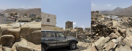 الزحف العمراني المحيط بالموقع