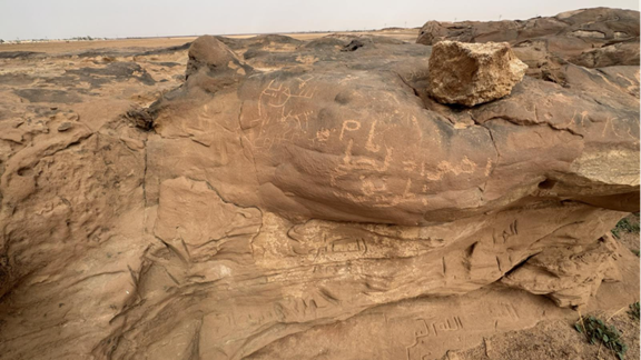 الطمس التخريب البشري في موقع قصر مارد