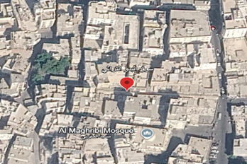صورة جوية لسوق البدو توضح الطرق المؤدية له