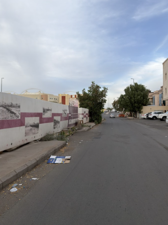 الطرق المعبدة المحيطة بالموقع