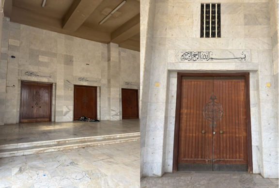 الأبواب الرئيسية للمسجد