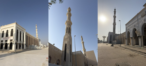 التفاصيل المعمارية لقمة المئذنة
