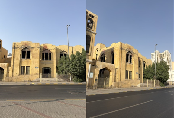 السياج الشبكي المحيط بالموقع