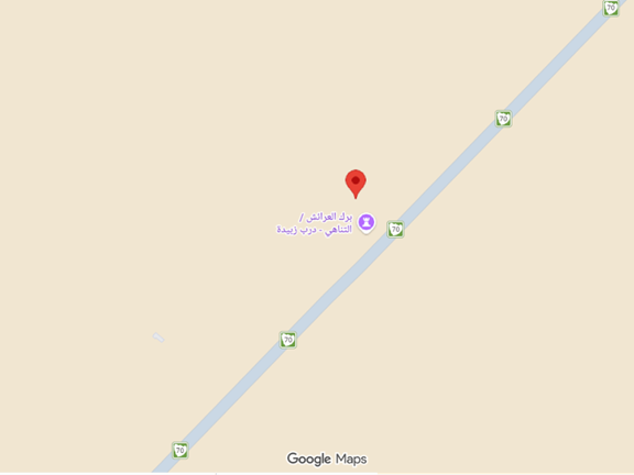 الطرق المعبدة المحيطة بالموقع