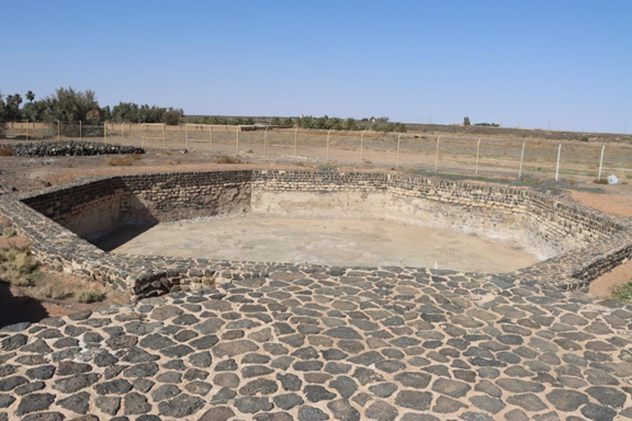  بركة حصن فيد الأثري على شكل ثمانية أضلاع