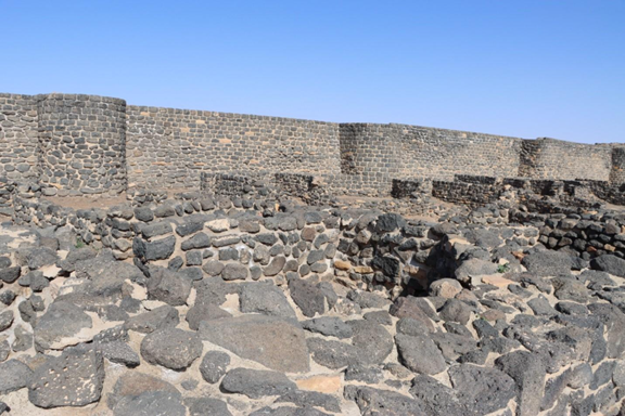 سور خارجي يتكون من أبراج مراقبة روعي في تصميمها الطابع الدفاعي